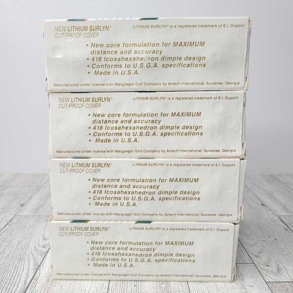 MacGregor Master Golf Balls 418 Icosahexahedron Design 4-3 Packs - Picture 2 of 6